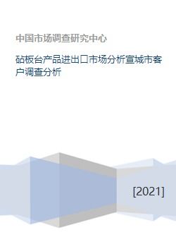 砧板臺產品進出口市場分析及宣城市客戶調查